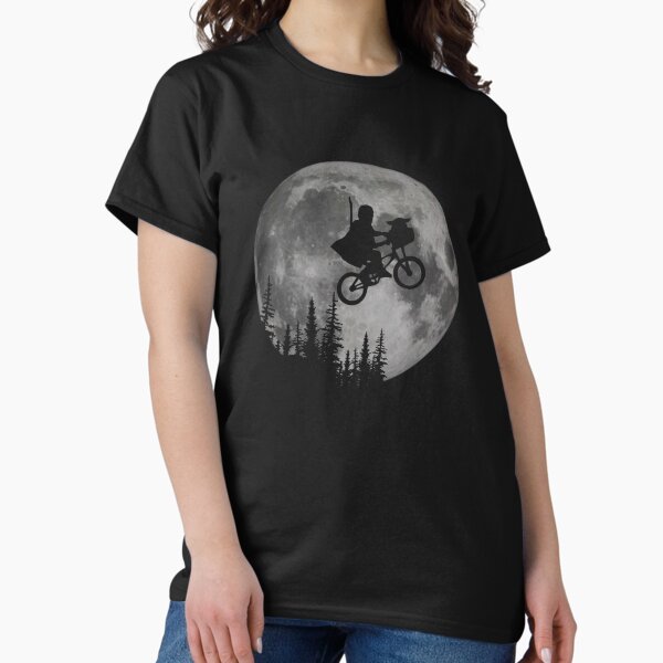 Across The Moon With Child - Adult & Kids T-Shirts, Sweatshirts & Hoodies apparel design preview 1