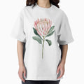 Watercolour Protea Flower with Pink Petals, Botanical - Adult & Kids T-Shirts, Sweatshirts & Hoodies apparel design preview 1
