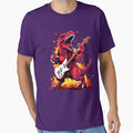T-Rex Rockstar: Guitar Solo - Adult & Kids T-Shirts, Sweatshirts & Hoodies apparel design preview 1