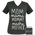 Girlie Girl Preppy Mom Mother Mama V-Neck - Adult & Kids T-Shirts, Sweatshirts & Hoodies apparel design preview 1