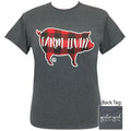 Girlie Girl Originals Preppy Farm Livin Plaid Pig - Adult & Kids T-Shirts, Sweatshirts & Hoodies apparel design preview 1