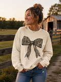 Simply Southern Sand Camo Bow Crew - Adult & Kids T-Shirts, Sweatshirts & Hoodies apparel design preview 1