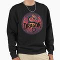 Fiery black dragon with fire emblem logo Legendary - Adult & Kids T-Shirts, Sweatshirts & Hoodies apparel design preview 1