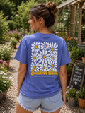Southern Chics Happiness Blooms Comfort Colors - Adult & Kids T-Shirts, Sweatshirts & Hoodies apparel design preview 1