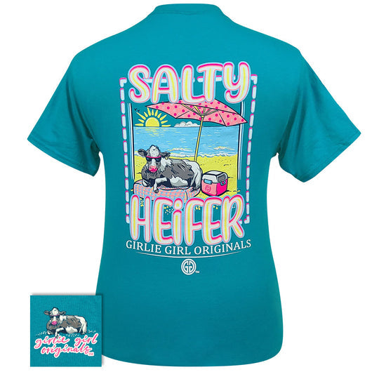 Girlie Girl Originals Salty Heifer Cow Beach - Adult & Kids T-Shirts, Sweatshirts & Hoodies apparel design preview 1