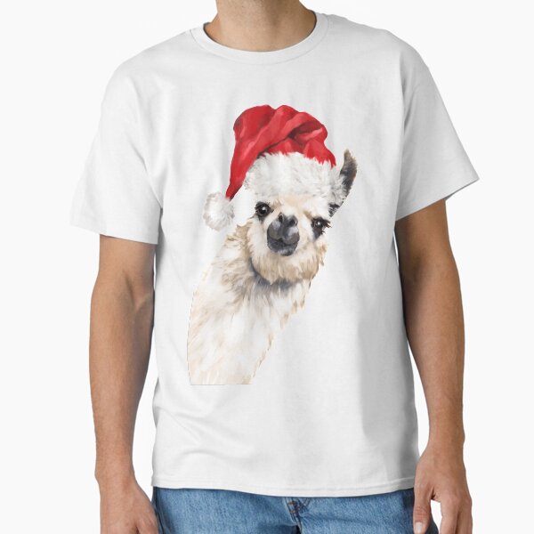 Christmas Sneaky Llama in Green - Adult & Kids T-Shirts, Sweatshirts & Hoodies apparel design preview 1