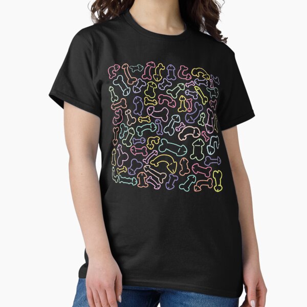 PASTEL PENIS PATTERN MASK BLACK - Adult & Kids T-Shirts, Sweatshirts & Hoodies apparel design preview 1