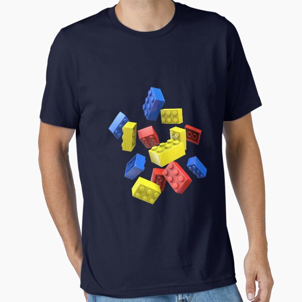 Falling Toy Bricks - Adult & Kids T-Shirts, Sweatshirts & Hoodies apparel design preview 1