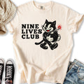 Vintage Nine Lives Club - Adult & Kids T-Shirts, Sweatshirts & Hoodies apparel design preview 1