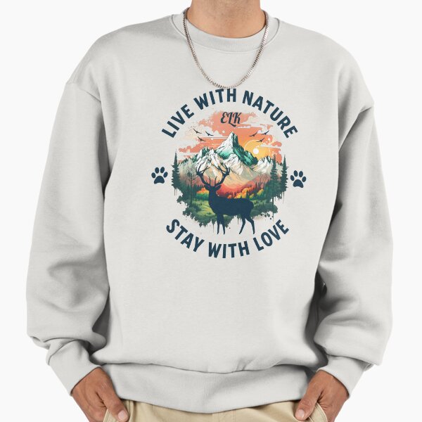 Love of Nature and Wildlife Woodland Animals Elk - Adult & Kids T-Shirts, Sweatshirts & Hoodies apparel design preview 1