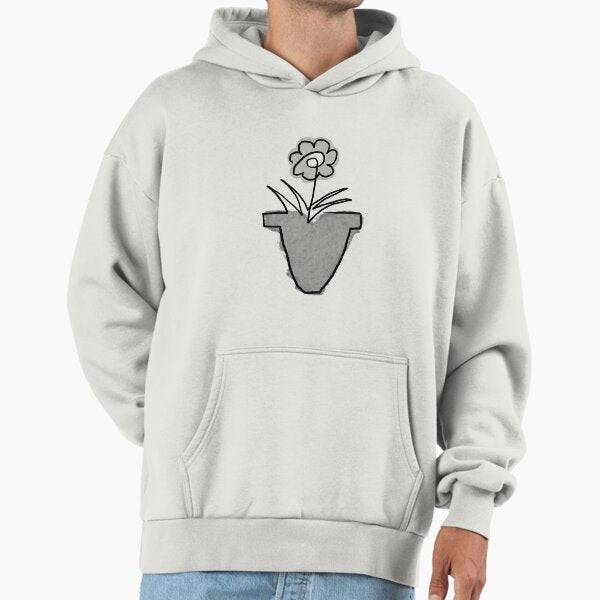Flowerpot Oneliner, Black - Adult & Kids T-Shirts, Sweatshirts & Hoodies apparel design preview 1