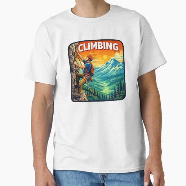 Climbing Adventure Mountain Rock Climber - Adult & Kids T-Shirts, Sweatshirts & Hoodies apparel design preview 1