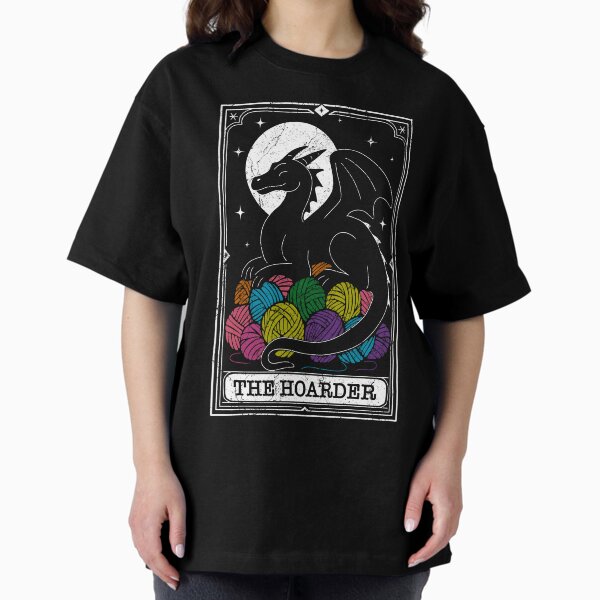 The Hoarder Dragon of Yarn (White w/Color Edition) - Adult & Kids T-Shirts, Sweatshirts & Hoodies apparel design preview 1