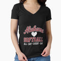 Alabama Softball Team Fan Fitted V-Neck - Adult & Kids T-Shirts, Sweatshirts & Hoodies apparel design preview 1