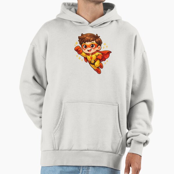 Cute Flying Superhero Kid Sticker Cartoon Style with - Adult & Kids T-Shirts, Sweatshirts & Hoodies apparel design preview 1