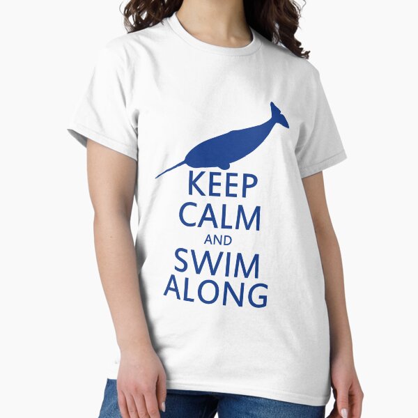 Swim along narwhal - Adult & Kids T-Shirts, Sweatshirts & Hoodies apparel design preview 1