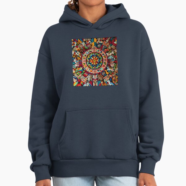 Sun Mandala Huichol Art Masterpiece - Adult & Kids T-Shirts, Sweatshirts & Hoodies apparel design preview 1