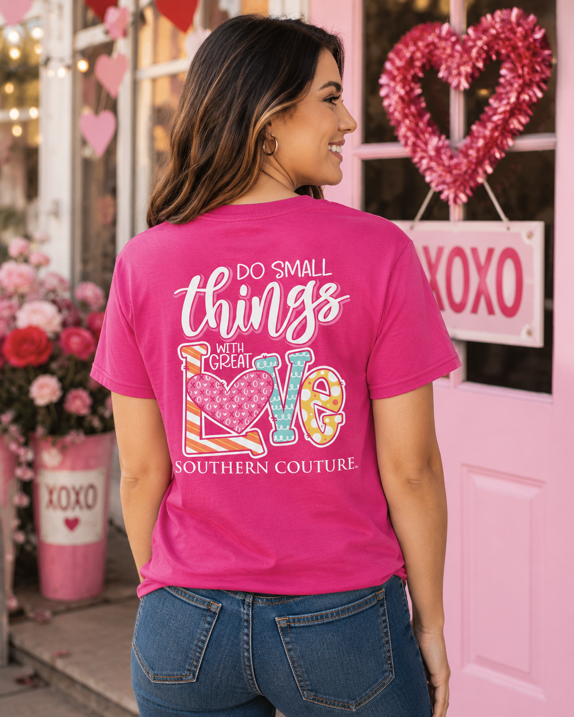 Southern Couture Small Things Love XoXo Canvas - Adult & Kids T-Shirts, Sweatshirts & Hoodies apparel design preview 1