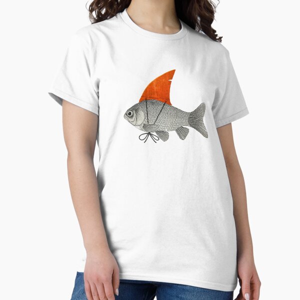 Goldfish with a Shark Fin - Adult & Kids T-Shirts, Sweatshirts & Hoodies apparel design preview 1