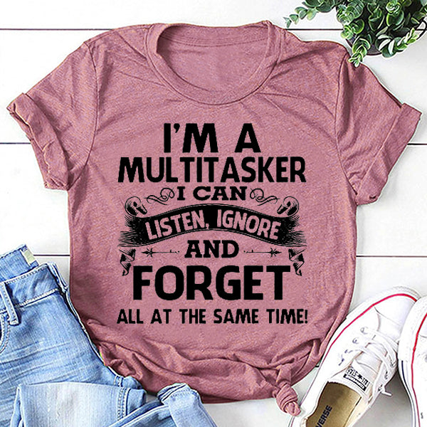 I Am A Multitasker Fashion Letter Print Women Slogan - Adult & Kids T-Shirts, Sweatshirts & Hoodies apparel design preview 3