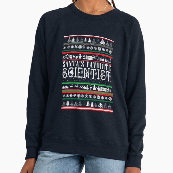 Scientist Ugly Christmas Sweater Lightweight - Adult & Kids T-Shirts, Sweatshirts & Hoodies apparel design preview 1