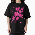 Falling Neon Hot Pink Sakura Cherry Blossom - Adult & Kids T-Shirts, Sweatshirts & Hoodies apparel design preview 1