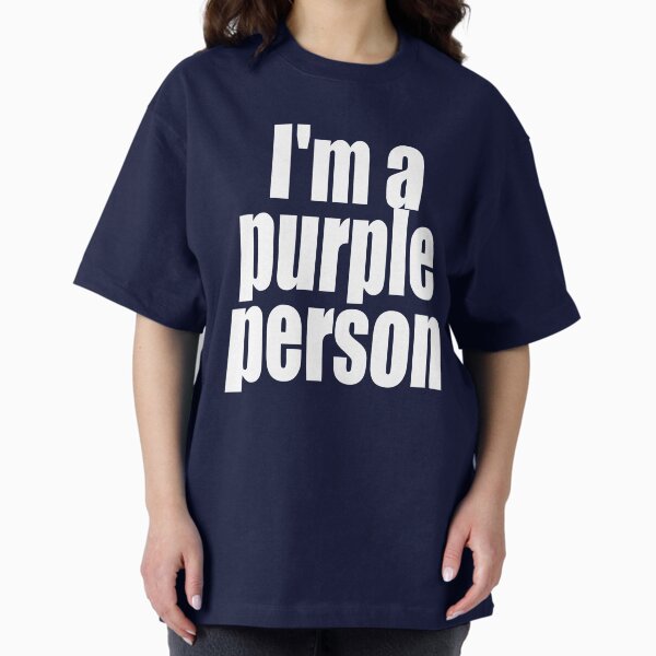 "I'm a purple person" - Adult & Kids T-Shirts, Sweatshirts & Hoodies apparel design preview 1