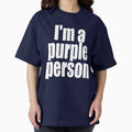 "I'm a purple person" - Adult & Kids T-Shirts, Sweatshirts & Hoodies apparel design preview 1