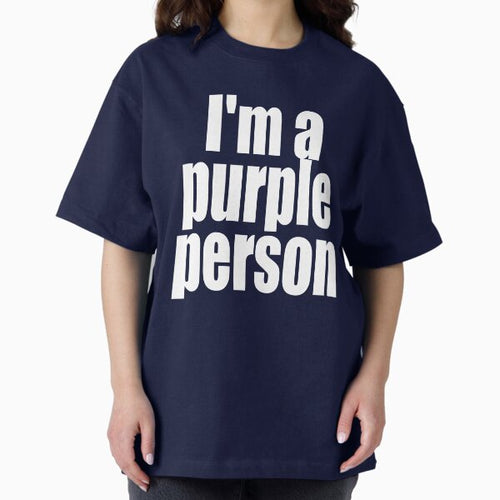 "I'm a purple person" - Adult & Kids T-Shirts, Sweatshirts & Hoodies apparel design preview 1