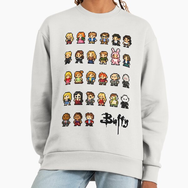 Buffy 8 bits cast - Adult & Kids T-Shirts, Sweatshirts & Hoodies apparel design preview 1