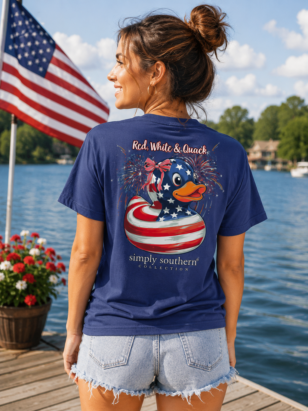 Simply Southern USA Duck Quack Bali - Adult & Kids T-Shirts, Sweatshirts & Hoodies apparel design preview 1
