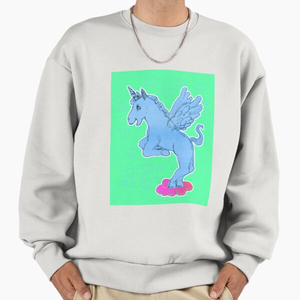 Loving Unicorn Horse On A Cloud (Original Drawing by - Adult & Kids T-Shirts, Sweatshirts & Hoodies apparel design preview 1