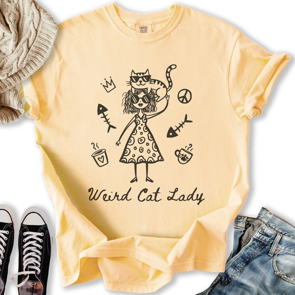 Weird Cat Lady - Adult & Kids T-Shirts, Sweatshirts & Hoodies apparel design preview 2