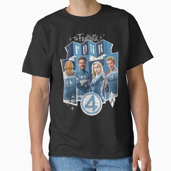 Marvel The Fantastic Four Vintage Style First Steps - Adult & Kids T-Shirts, Sweatshirts & Hoodies apparel design preview 1