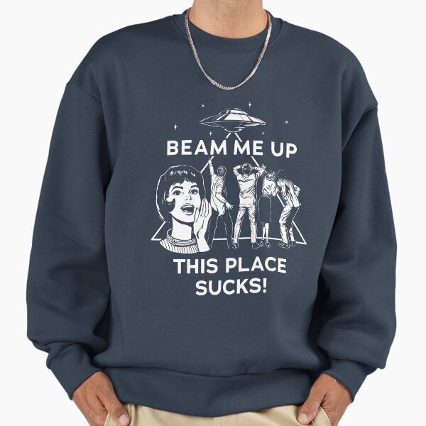 Beam Me Up This Place Sucks Stranger Things Vintage - Adult & Kids T-Shirts, Sweatshirts & Hoodies apparel design preview 1