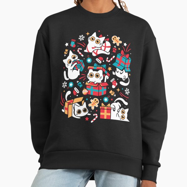 Christmas Cat Party Xmas Gifts - Adult & Kids T-Shirts, Sweatshirts & Hoodies apparel design preview 1