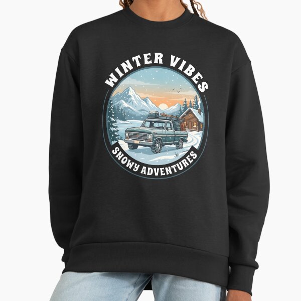 Winter Vibes Snowy Adventures Travel Adventure Design - Adult & Kids T-Shirts, Sweatshirts & Hoodies apparel design preview 1