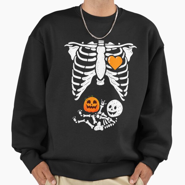 Skeleton Baby Pregnant Xray Rib Cage for Fall - Adult & Kids T-Shirts, Sweatshirts & Hoodies apparel design preview 1