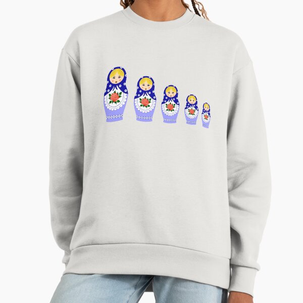 Blue russian matryoshka nesting dolls - Adult & Kids T-Shirts, Sweatshirts & Hoodies apparel design preview 1