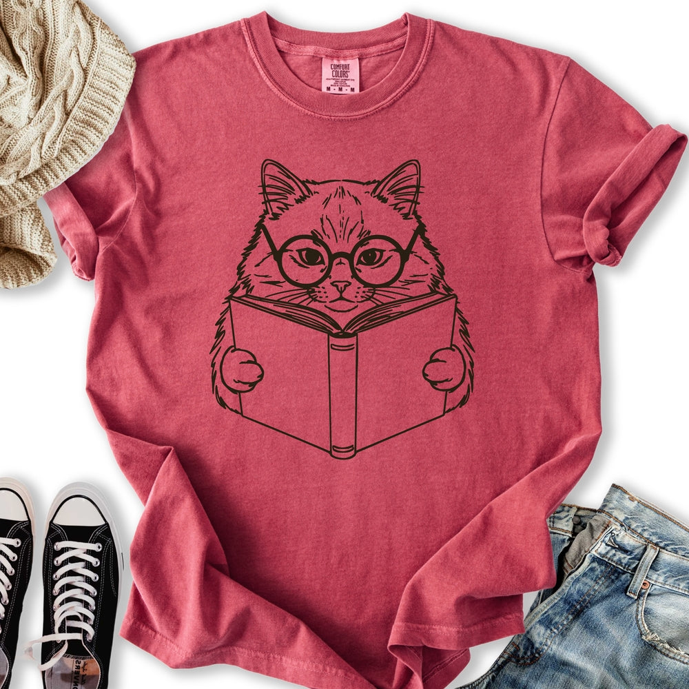Reading Cat - Adult & Kids T-Shirts, Sweatshirts & Hoodies apparel design preview 2
