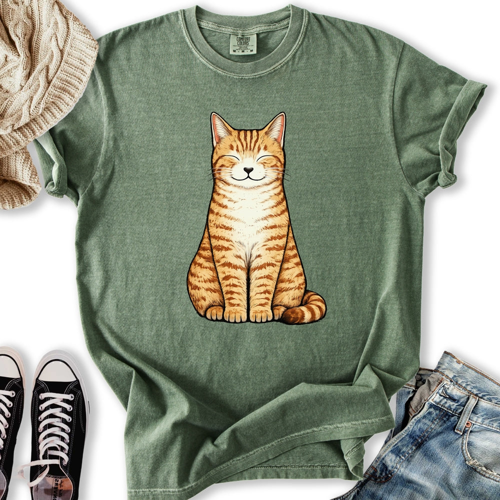 Smiling Orange Cat - Adult & Kids T-Shirts, Sweatshirts & Hoodies apparel design preview 1