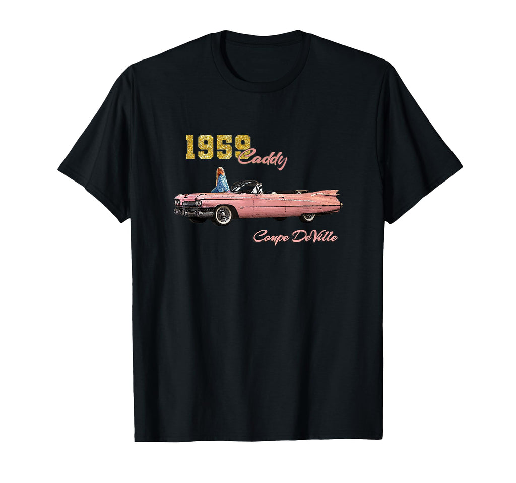 Cars 1959 Caddy Coupe Deville 50S T-Shirt - Trendy Graphic Men Women - T-Shirt, Sweatshirt, Hoodie