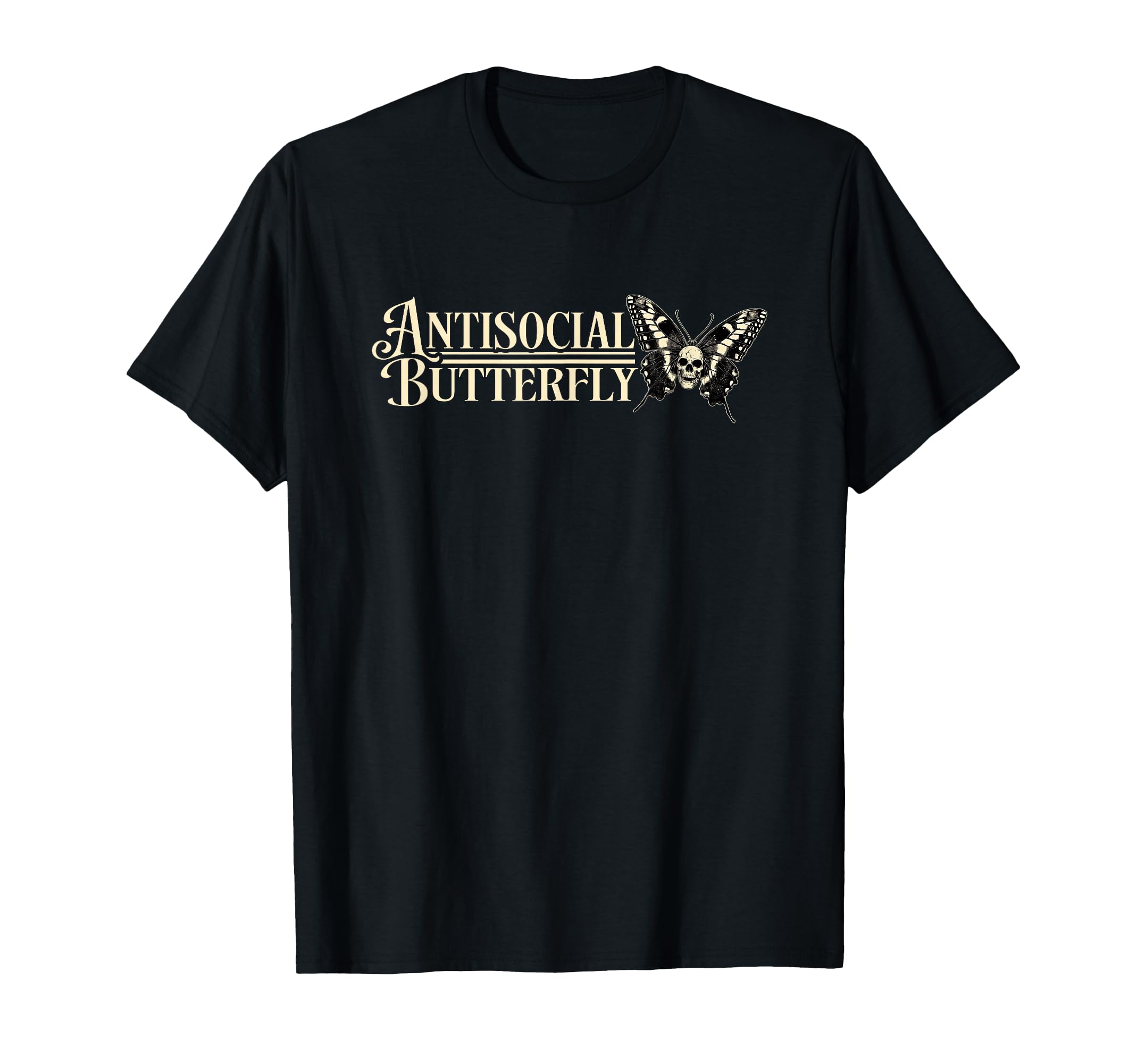 Antisocial Butterfly Gift Sweatshirt - Casual Everyday Wear Men Women - T-Shirt, Sweatshirt, Hoodie