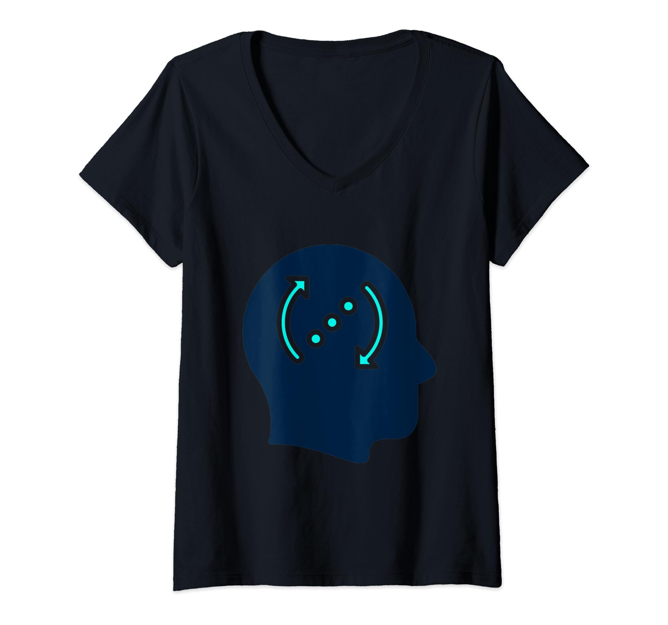 Womens Overthinker Rumination V Neck T-Shirt - Trendy Graphic for Adults - T-Shirt, Sweatshirt, Hoodie