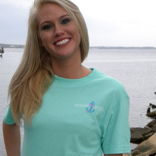Country Life Outfitters Southern Attitude Anchor Bow - Adult & Kids T-Shirts, Sweatshirts & Hoodies apparel design preview 2