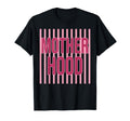 Motherhood Red Striped Typography T-Shirt - Custom Art Print Unisex - T-Shirt, Sweatshirt, Hoodie