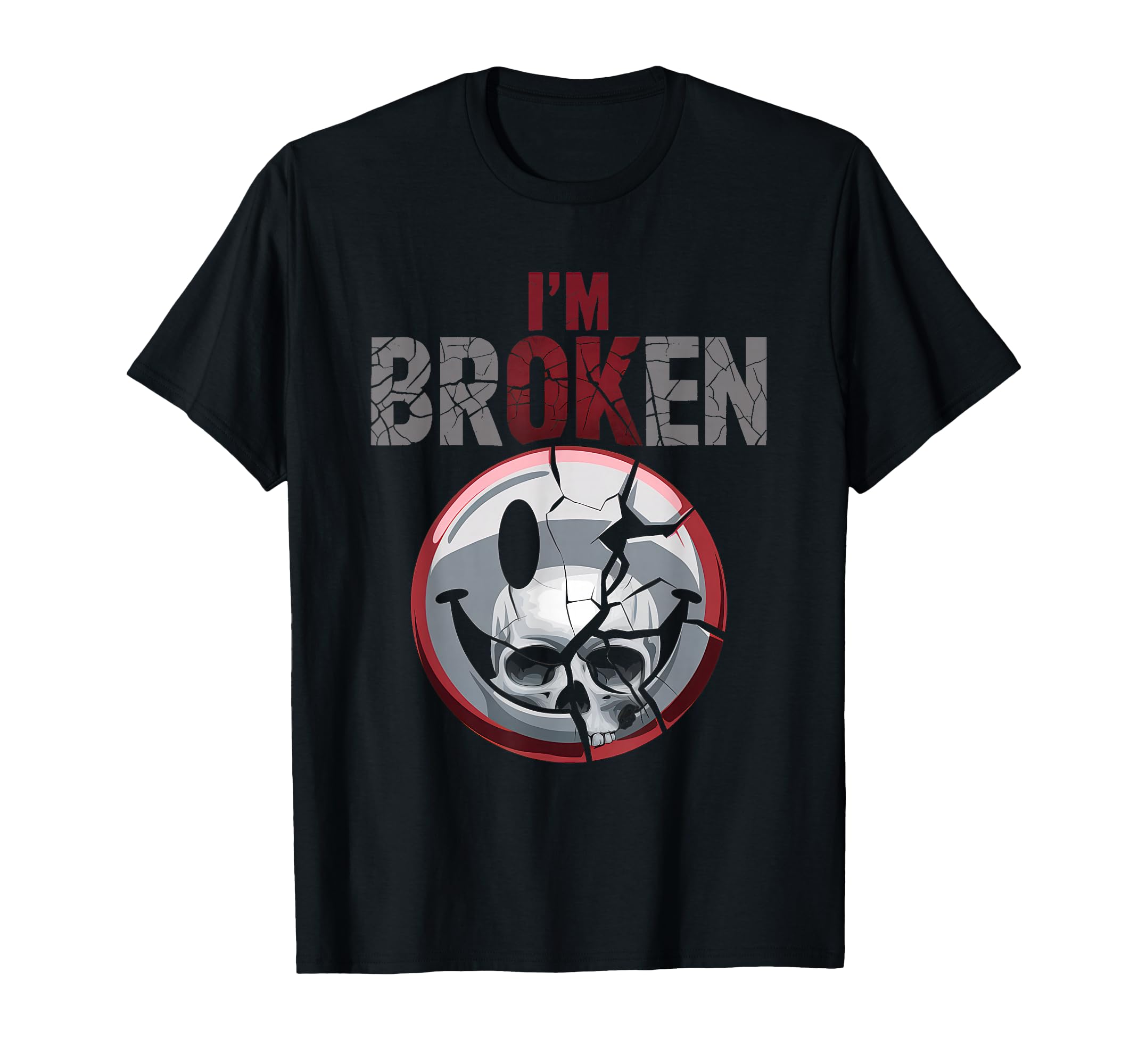 Im Ok Im Broken Invisible Illness T-Shirt - Custom Art Print Men Women - T-Shirt, Sweatshirt, Hoodie