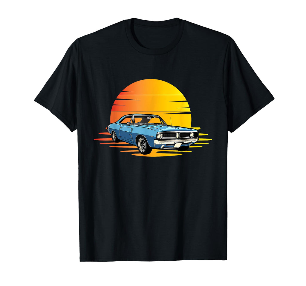 American Muscle Car Old School Novelty T-Shirt - Unique Graphic Unisex - T-Shirt, Sweatshirt, Hoodie