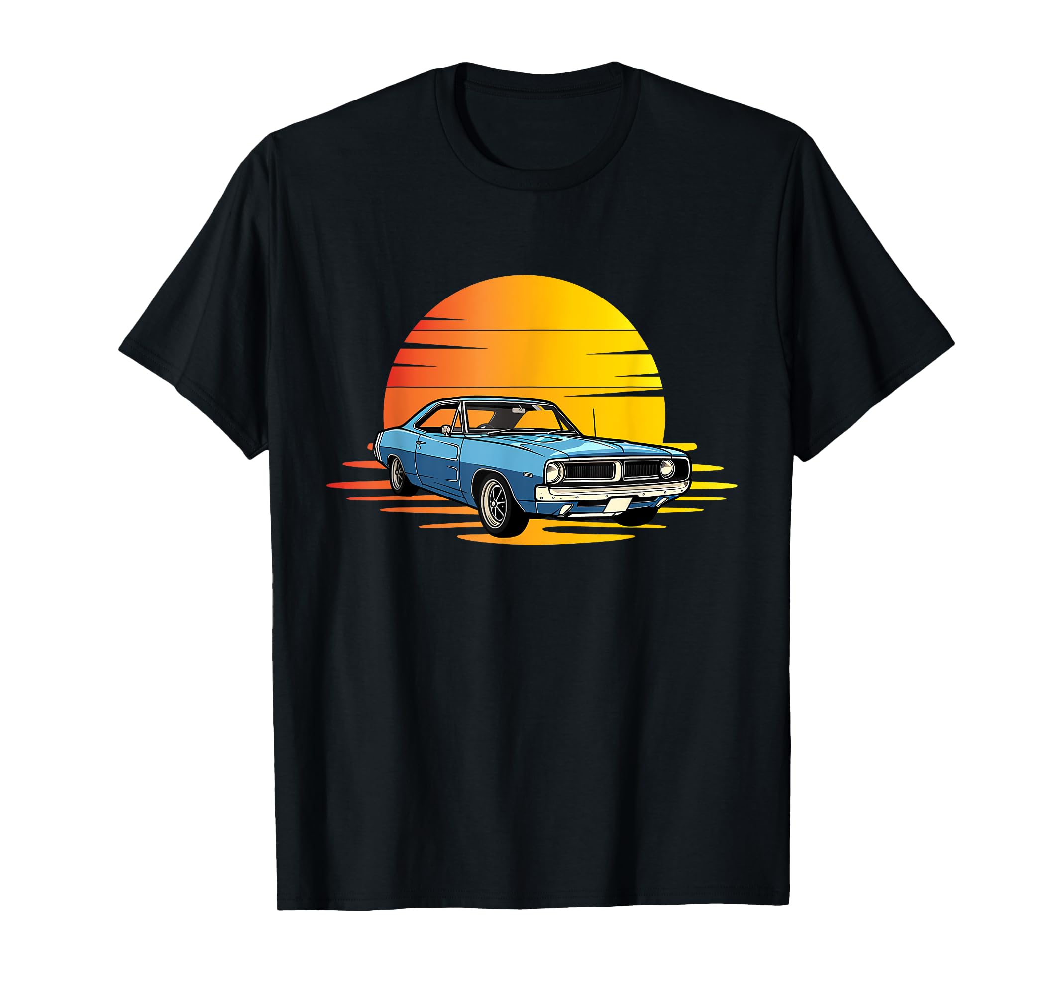 American Muscle Car Old School Novelty T-Shirt - Unique Graphic Unisex - T-Shirt, Sweatshirt, Hoodie