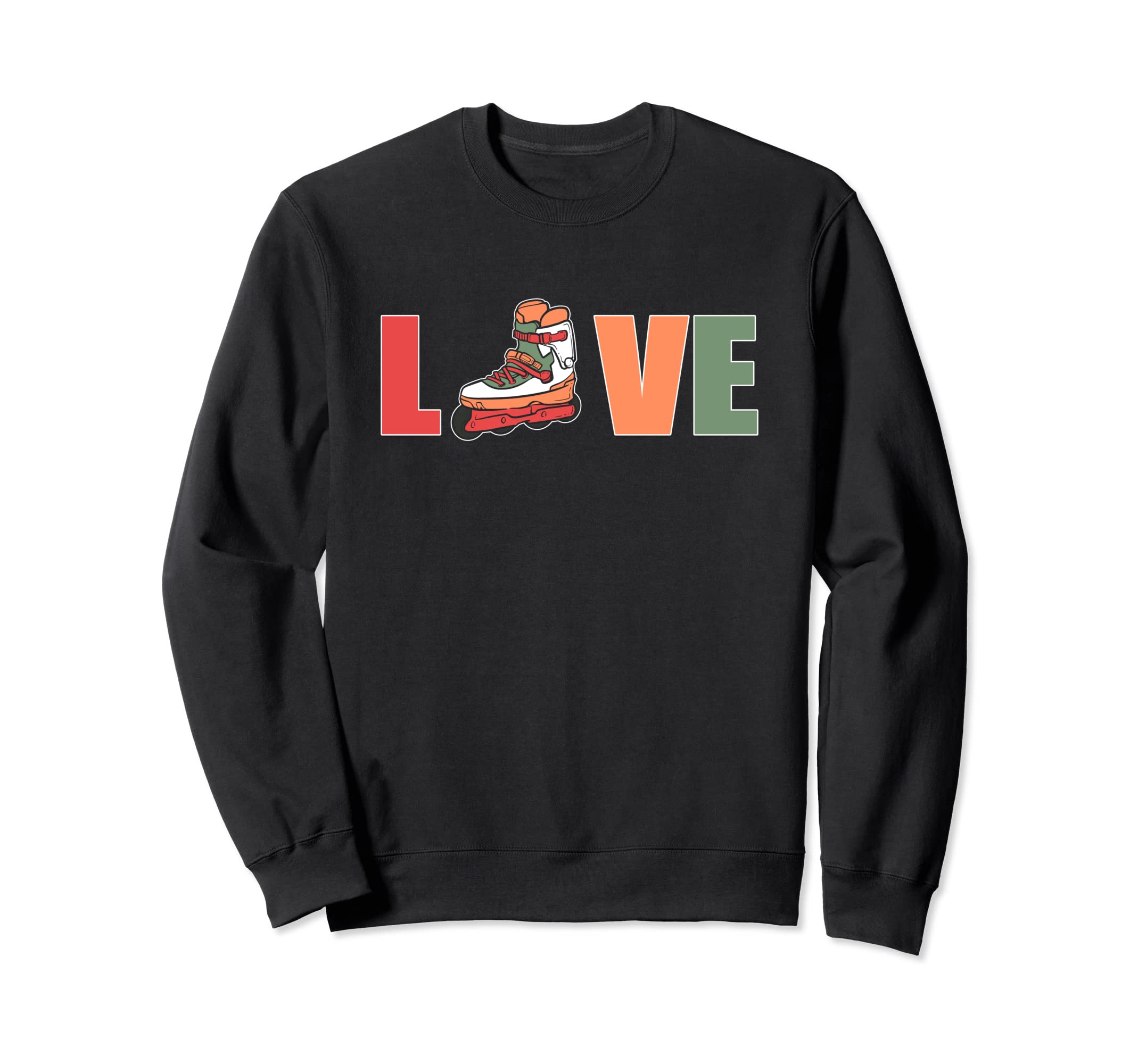 Roller Skating Roller Skate Love Sweatshirt - Trendy Graphic Men Women - T-Shirt, Sweatshirt, Hoodie